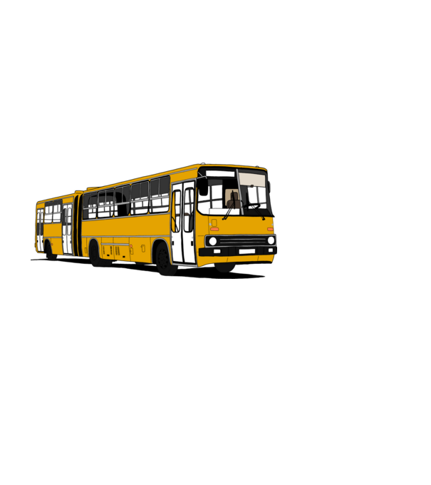 Busz minta fekete pólón