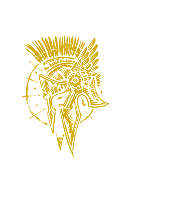 spartan minta fekete pólón