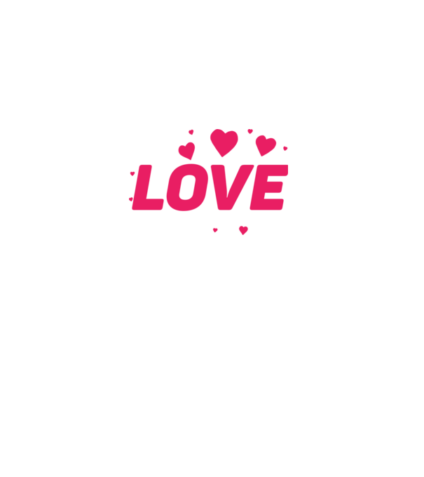 Love minta fekete pólón