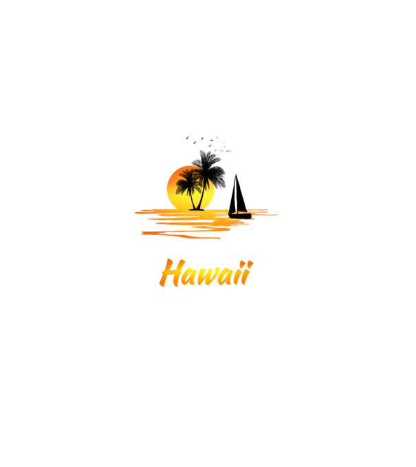 Hawaii minta fehér pólón