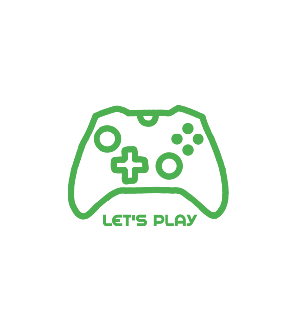 Let's play minta fehér pólón