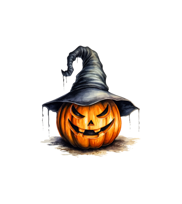 Halloween minta fehér pólón