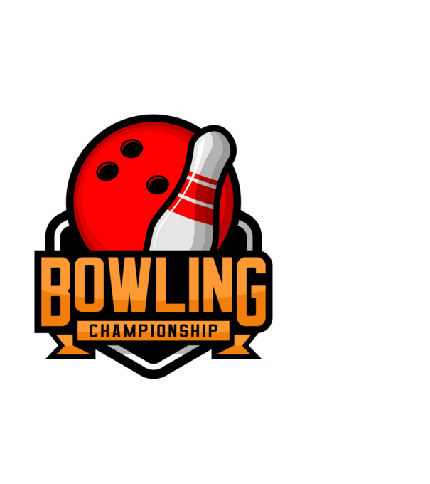 Bowling minta fekete pólón