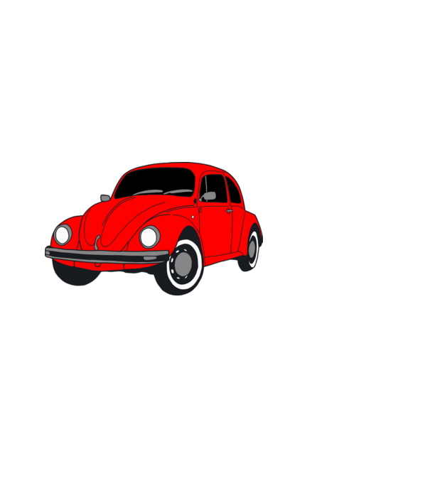 beetle minta fekete pólón