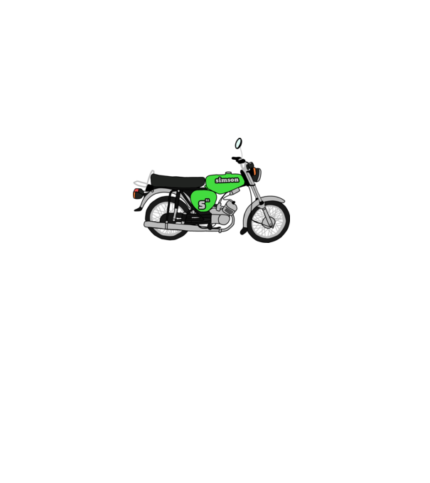Simson minta fehér pólón