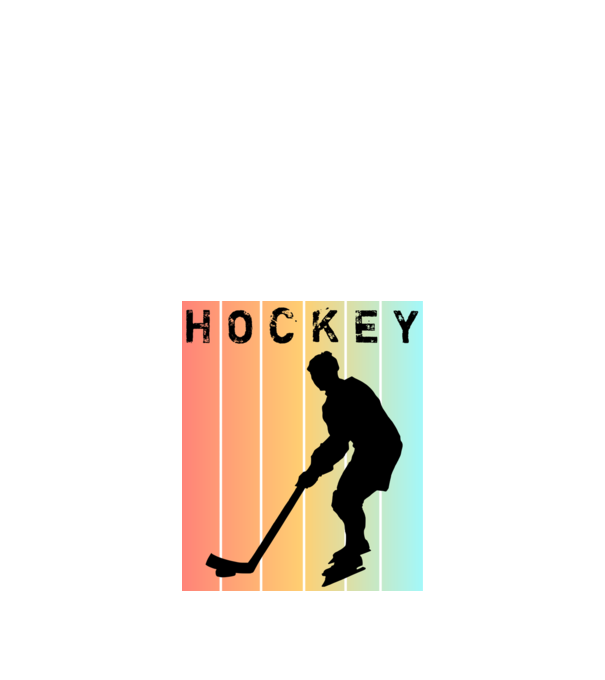 Hockey minta fekete pólón