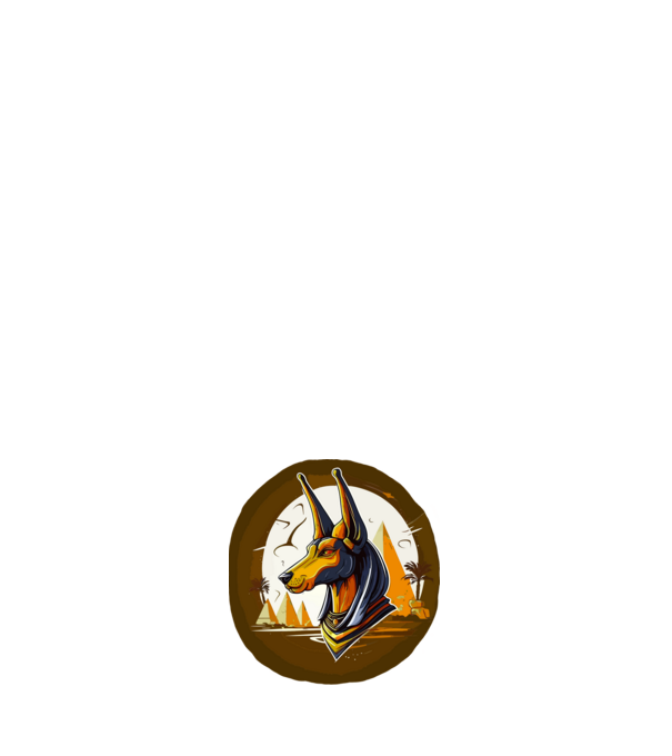anubis minta világos rózsaszín pólón