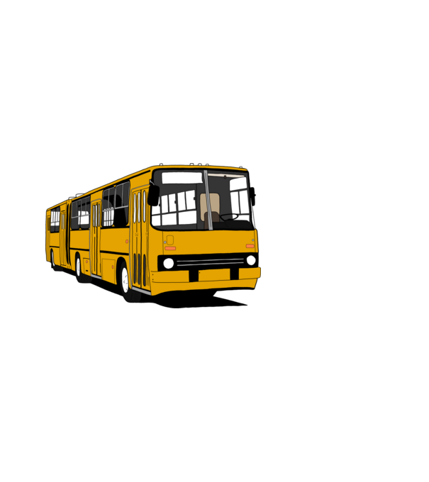 Busz minta fehér pólón