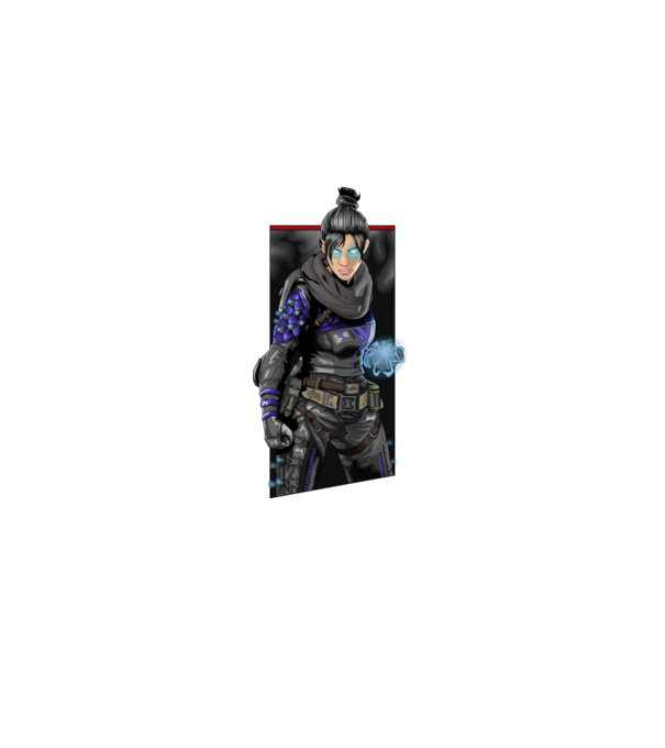 Apex Legends Wraith minta fehér pólón