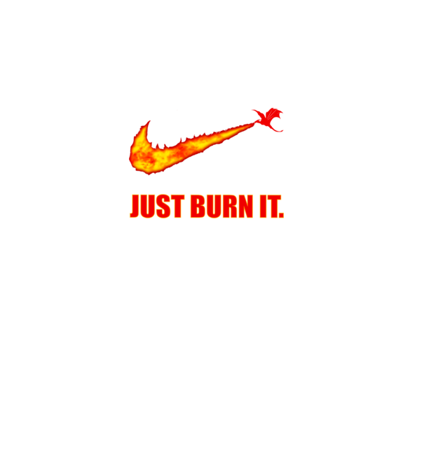 just burn it dracarys minta fekete pólón