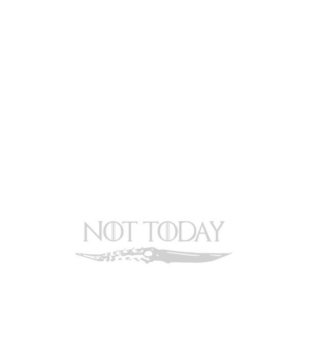 Not today minta fehér pólón