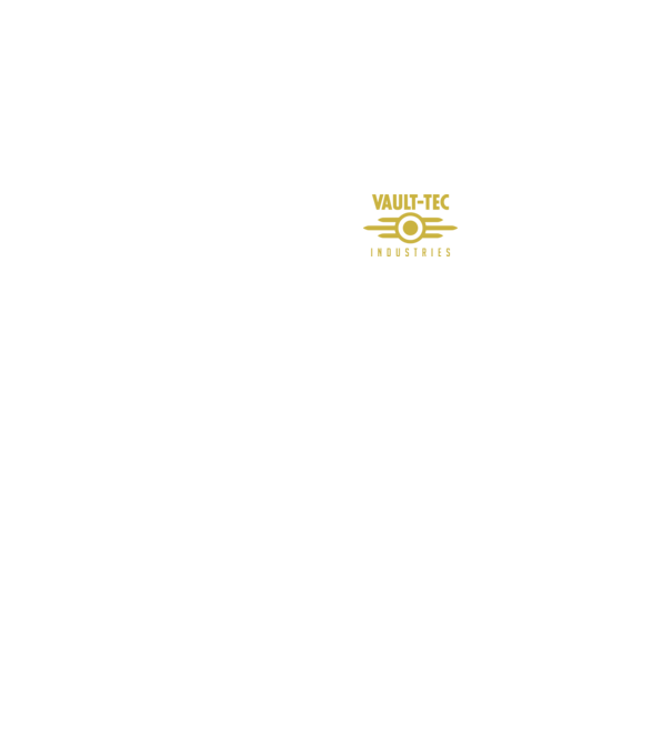 Vault-Tec_Logo minta királykék pólón