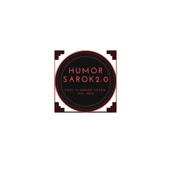 Humorsarok minta farmerkék pólón