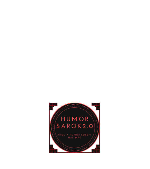 Humorsarok minta sötétkék pólón