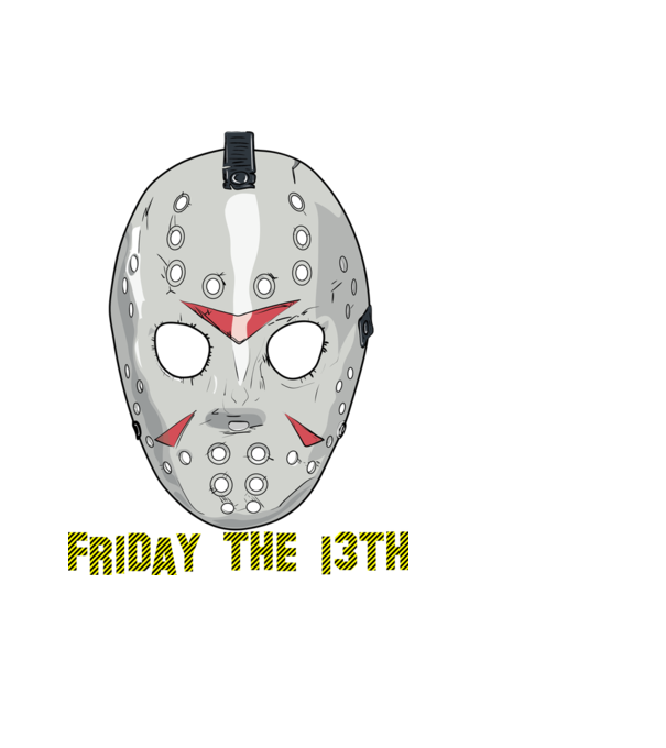 Friday 13th Jason veszély minta fekete pólón