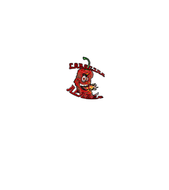 Carolina Reaper extra erős chili minta zöld pólón