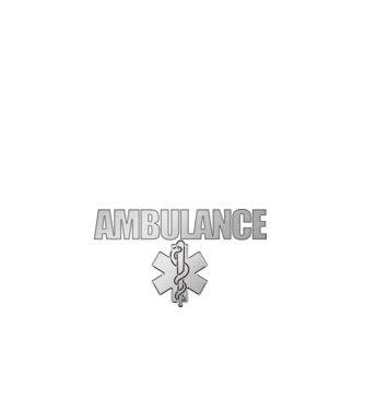 Ambulance minta logóval minta királykék pólón