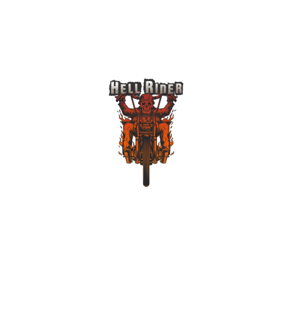 Hell Rider minta fekete pólón