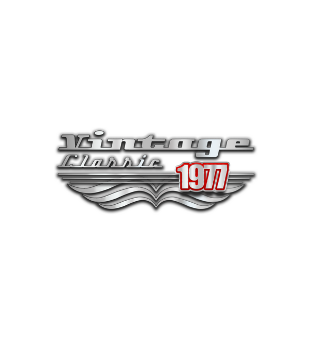 Vintage classic 1977 minta fehér/piros pólón