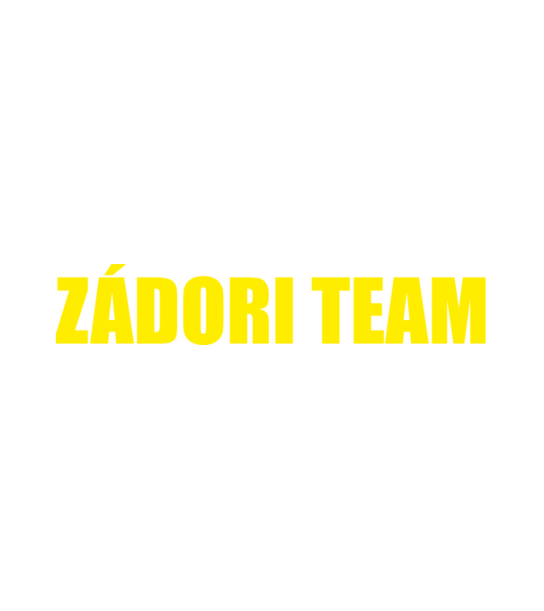 Zádori Team elso minta fehér pólón