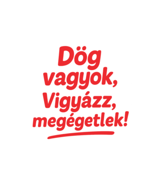 Dög vagyok minta homokszín pólón