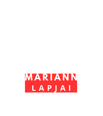 Mariann Lapjai piros minta piros pólón