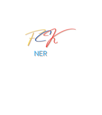 FCK NER minta fehér pólón