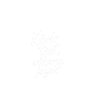 Kövér test, vékony jogok minta fekete pólón