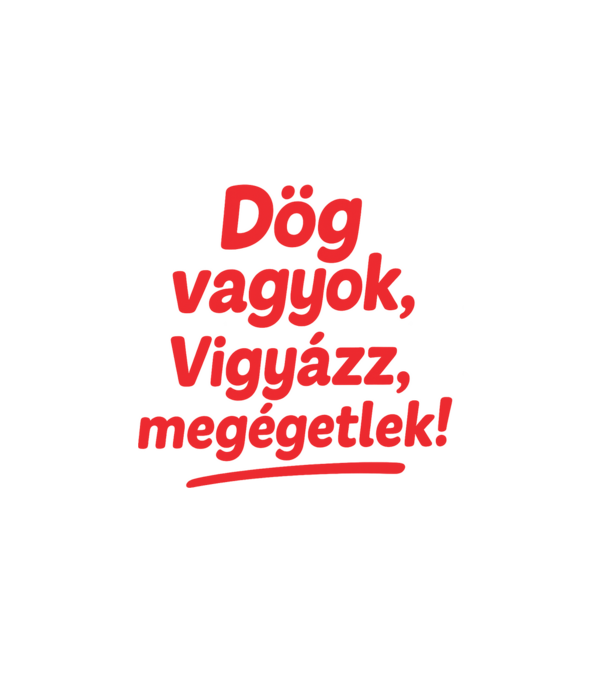 Dög vagyok minta fehér pólón