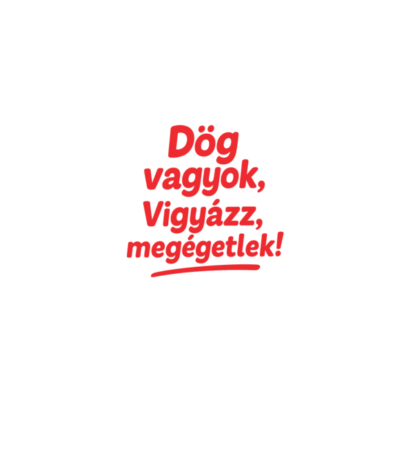Dög vagyok minta fekete pólón