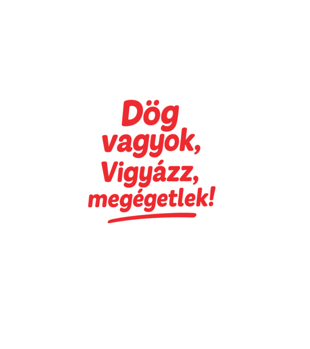 Dög vagyok minta fekete pólón