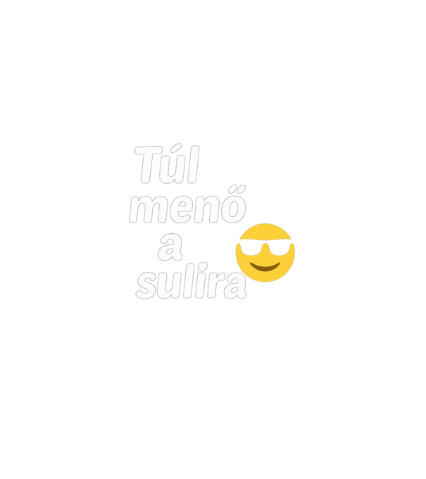 Túl menő a sulira minta fekete pólón