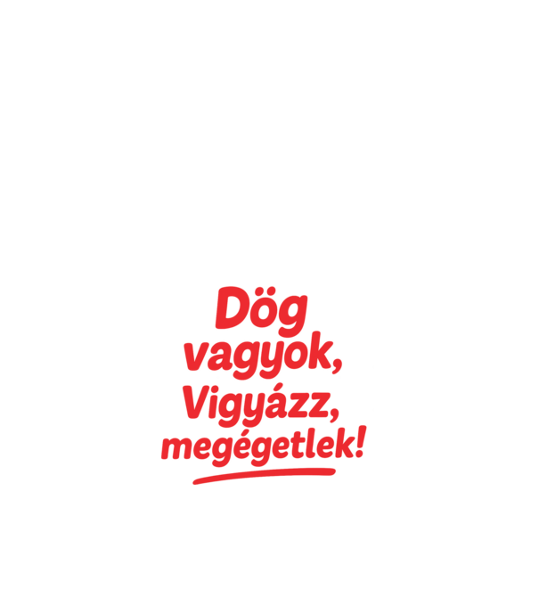 Dög vagyok minta fehér pólón
