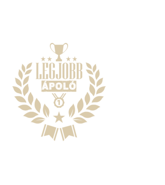 Legjobb ápoló minta fehér pólón