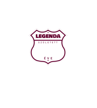 legenda született 24 éve színezhető minta piros pólón