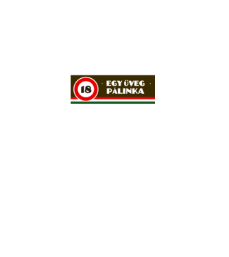 Itt hamarosan egy üveg pálinka nyíilik minta fekete pólón
