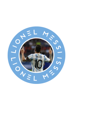 Messi logo minta fehér pólón
