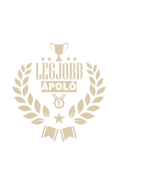 Legjobb ápoló minta fekete pólón