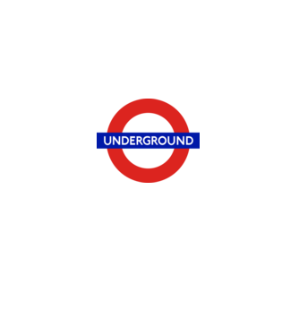 London metro undergorund minta fehér pólón