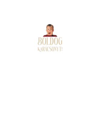 Boldog Karácsonyt! minta fekete pólón