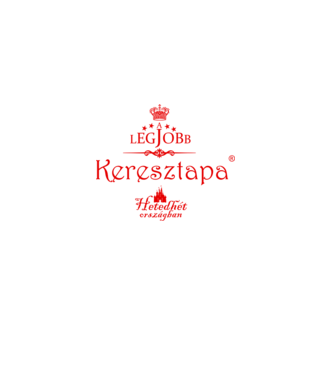 A legjobb keresztapa minta fekete pólón