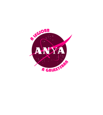 NASA Legjobb anya a galaxysban  minta fehér pólón