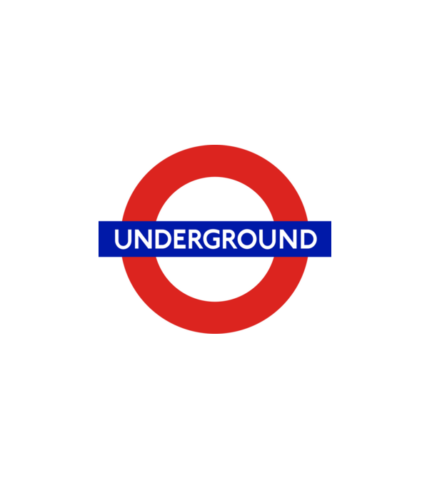 London metro undergorund minta fehér pólón