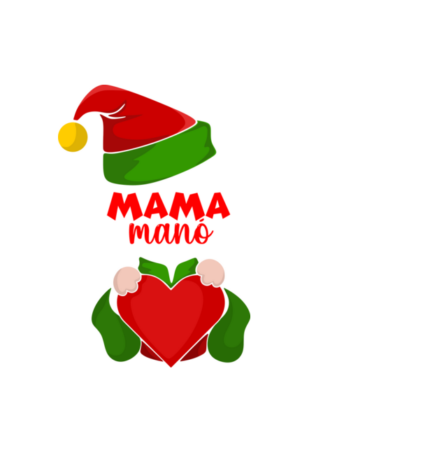 Mama manó minta világoskék pólón