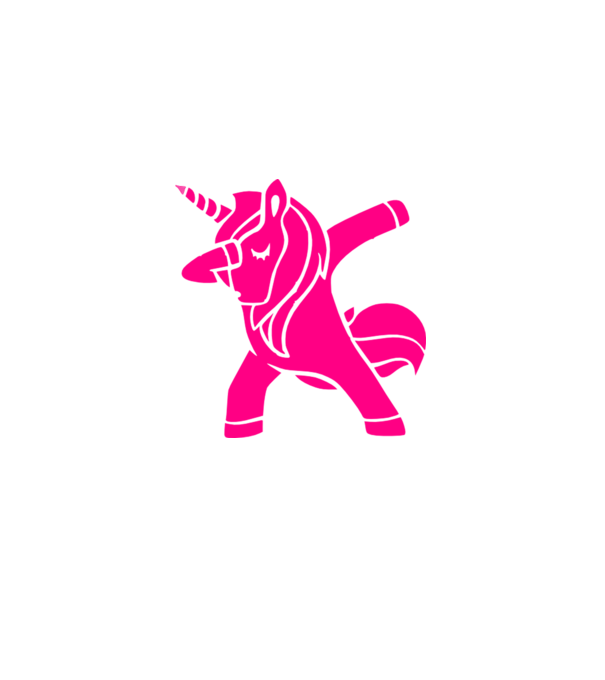 Dab unikornis színezhető minta fehér pólón
