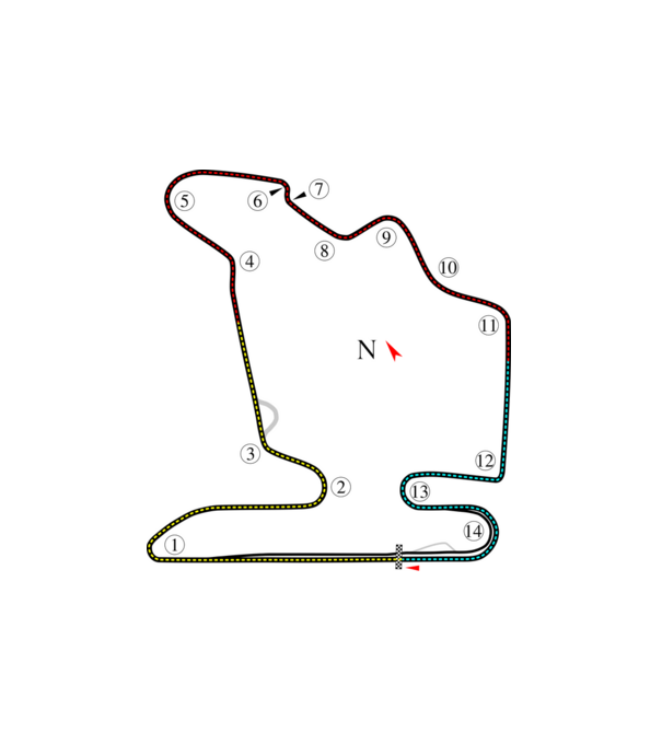 HUngaroring forma 1 pálya minta fehér pólón