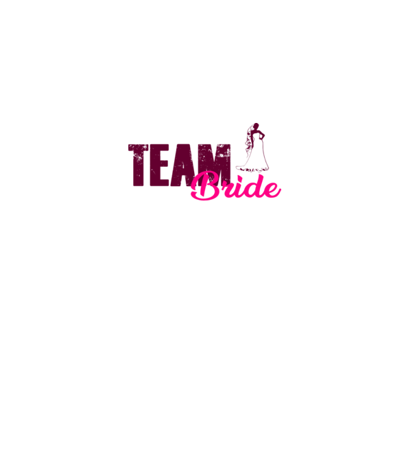 Team Bride színezhető minta fehér pólón