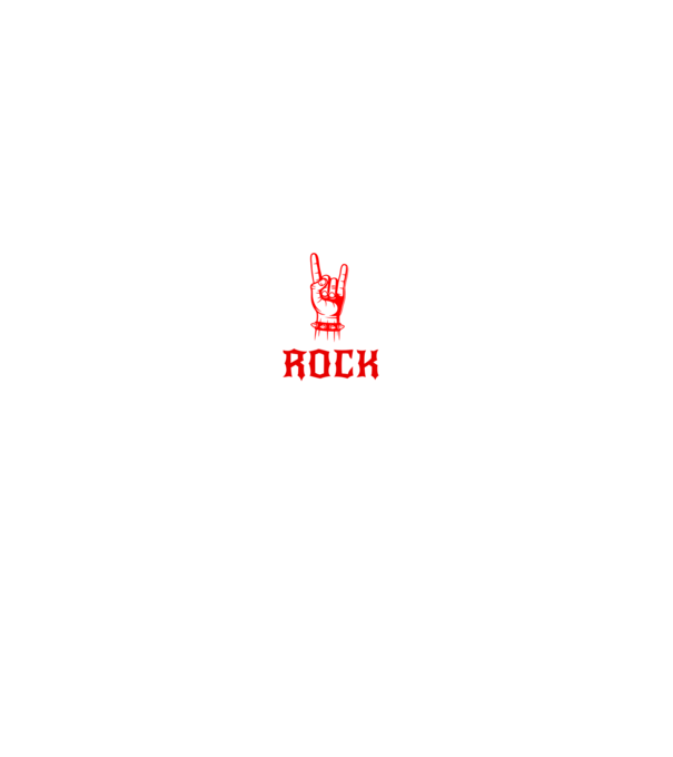 Rock színezhető minta fekete pólón
