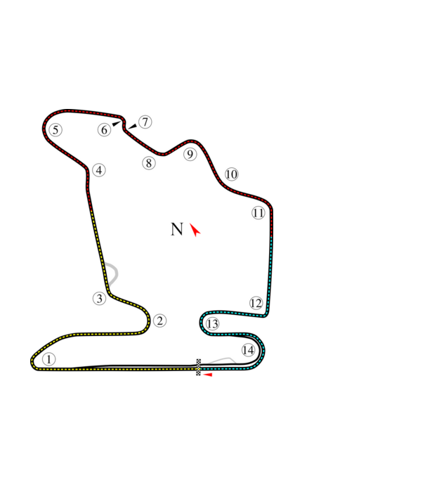 HUngaroring forma 1 pálya minta fekete pólón