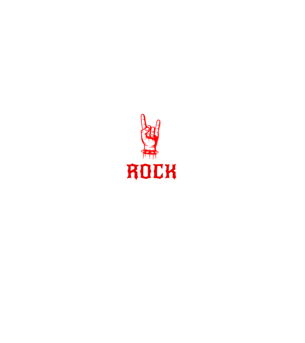Rock színezhető minta fekete pólón